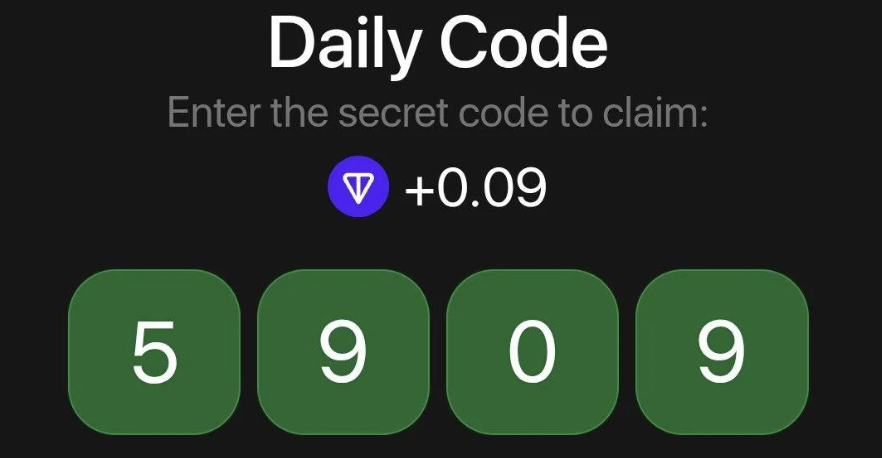 TonHash Daily Secret Code 29 June 2025
